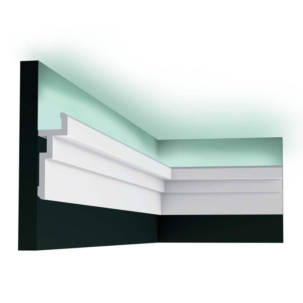 1-5/8 in x 4-1/2 in x 78-3/4 in Primed White Plain Polystyrene Crown Moulding (Set of 12)