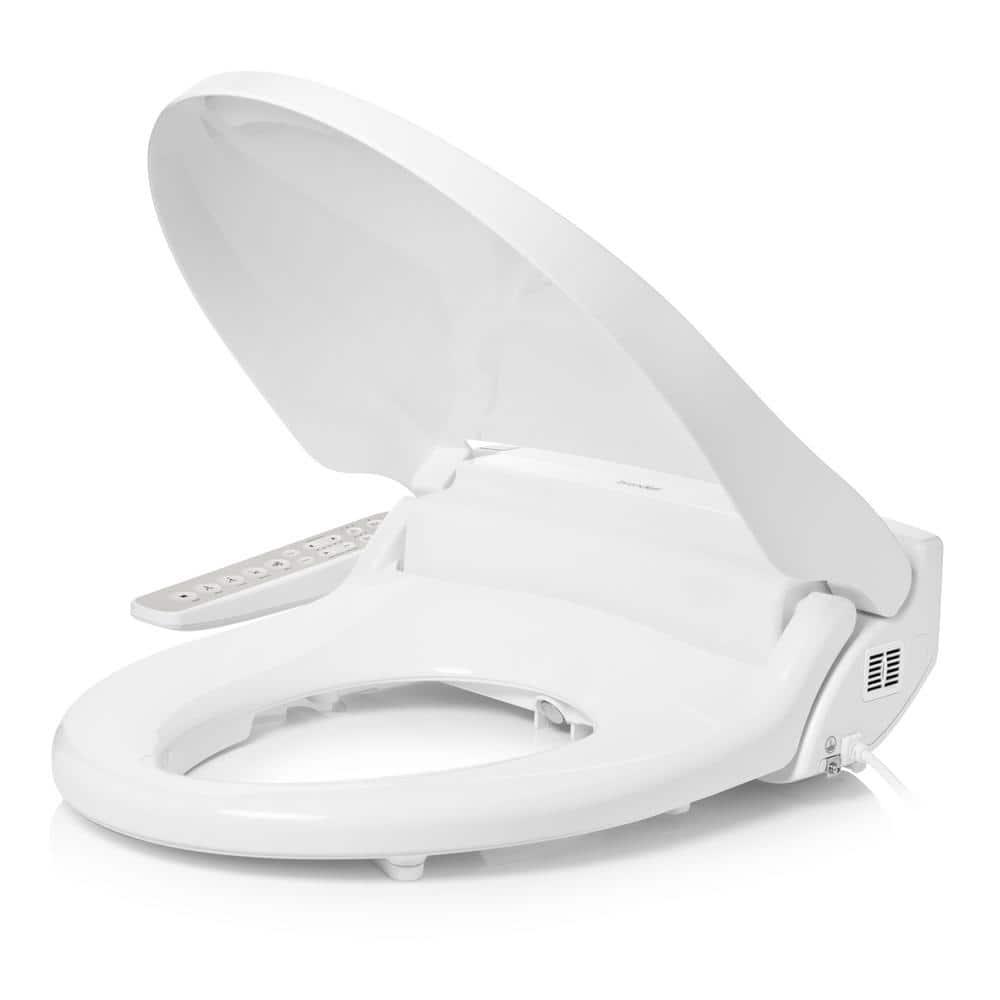 Brondell DR801-RW Swash Select DR801 Sidearm Bidet Seat with Warm Air Dryer and Deodorizer, Round White