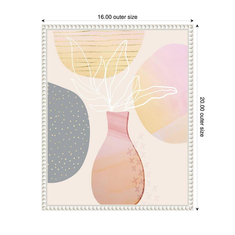 Amanti Art 16"x20" Mid-Century Floral I by Andrea Haase Framed Canvas Wall Art Print