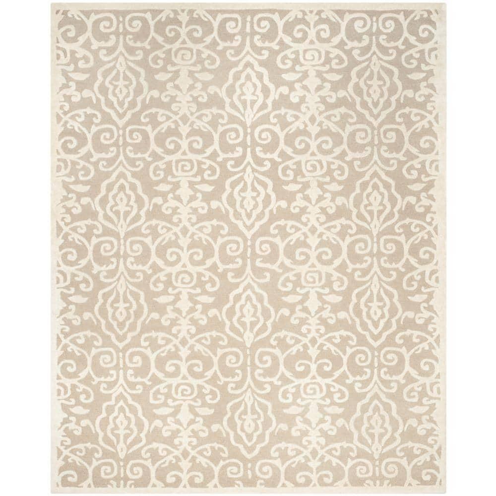 SAFAVIEH Martha Stewart Marais Geometric Damask Area Rug, Fledgling, 8' x 10'