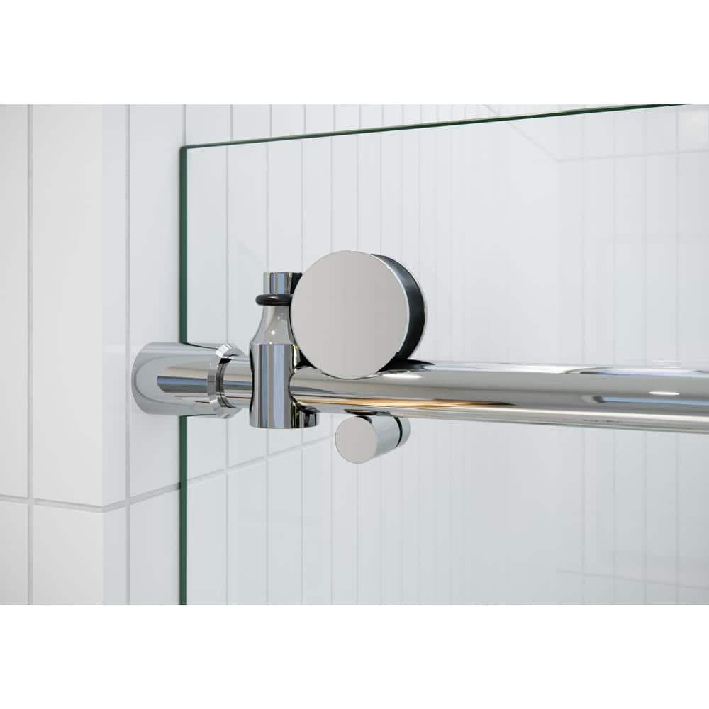 Eclipse 48 in. x 78 in. Fully Frameless Glass Sliding Shower Doors
