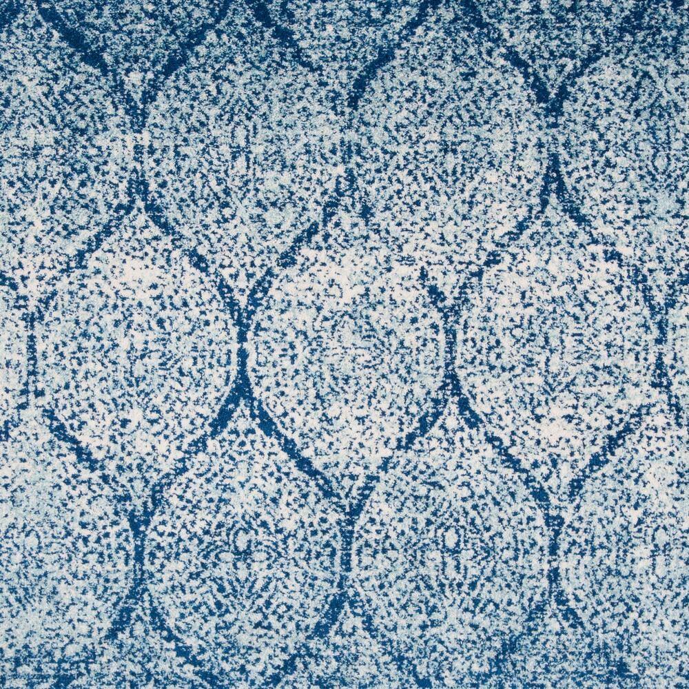 Madison MAD604 Power Loomed Indoor Area Rug - Navy/Blue - 6'7" Round - Safavieh