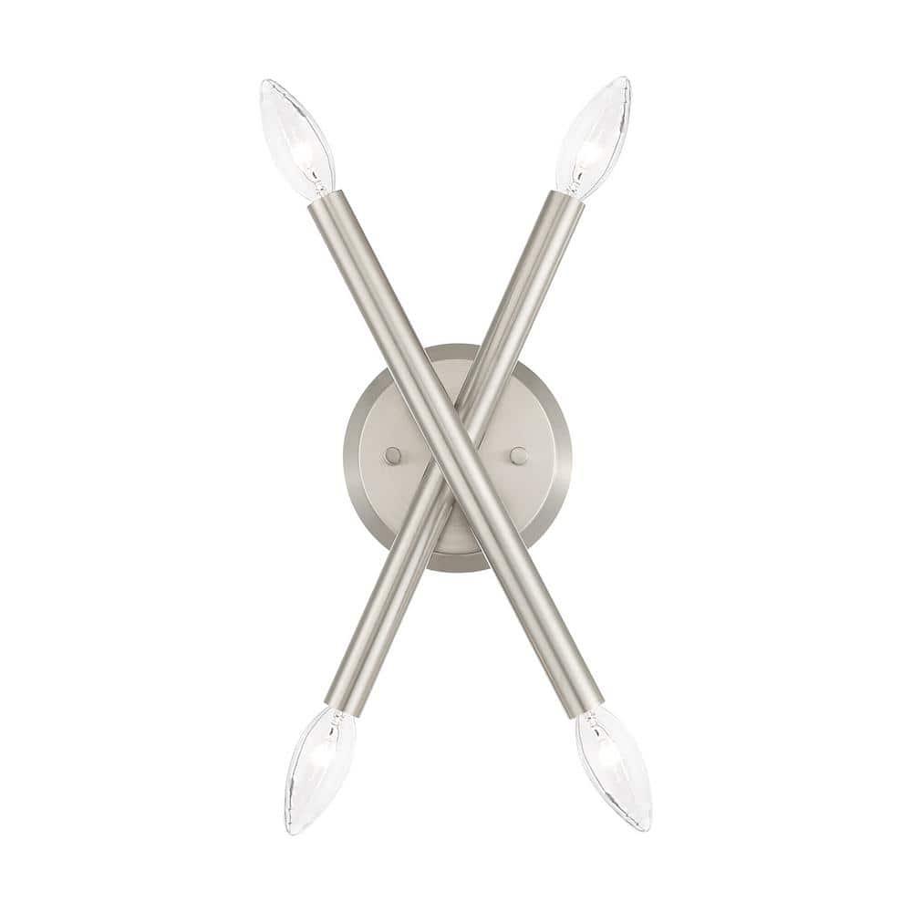Livex Lighting Soho 4 - Light Wall Light in  Brushed Nickel