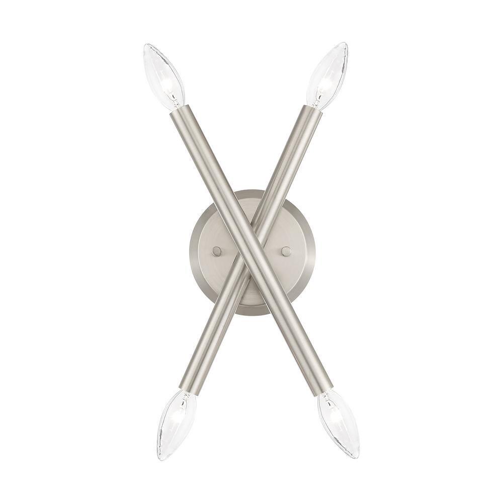 Livex Lighting Soho 4 - Light Wall Light in  Brushed Nickel