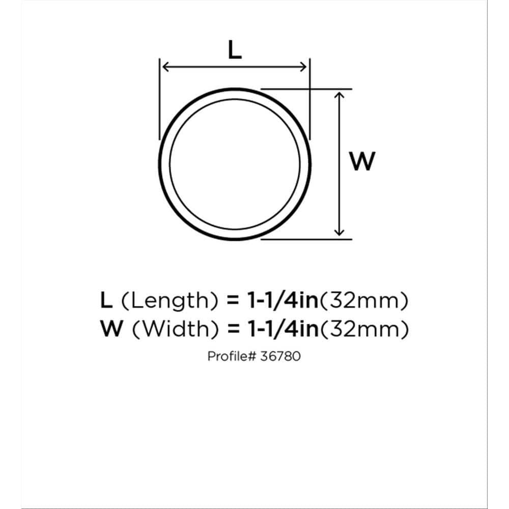 Factor 1 1/4" Diameter Round Knob