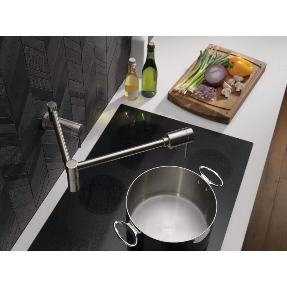 Contemporary Pot Filler Faucet, Wall Mount Pot Filler Kitchen Faucet
