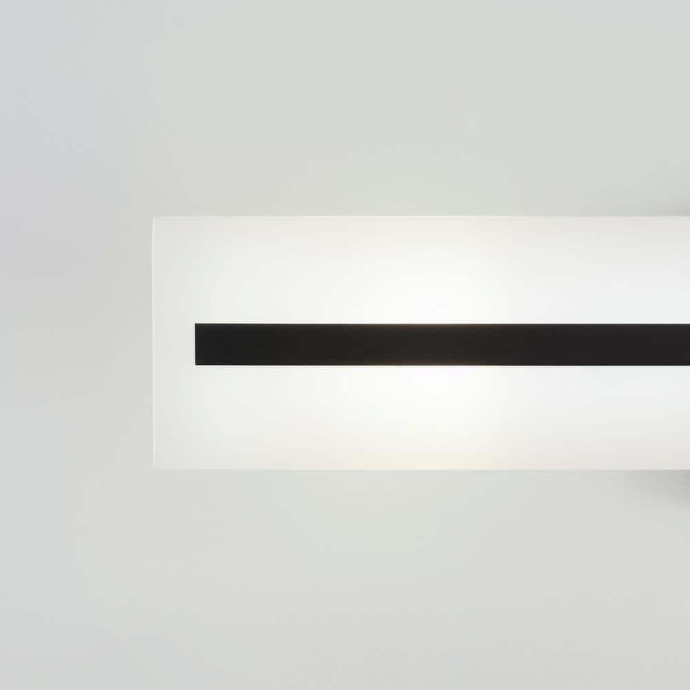 Midnight Black Satin Etched Glass 3-Light Vanity Fixture