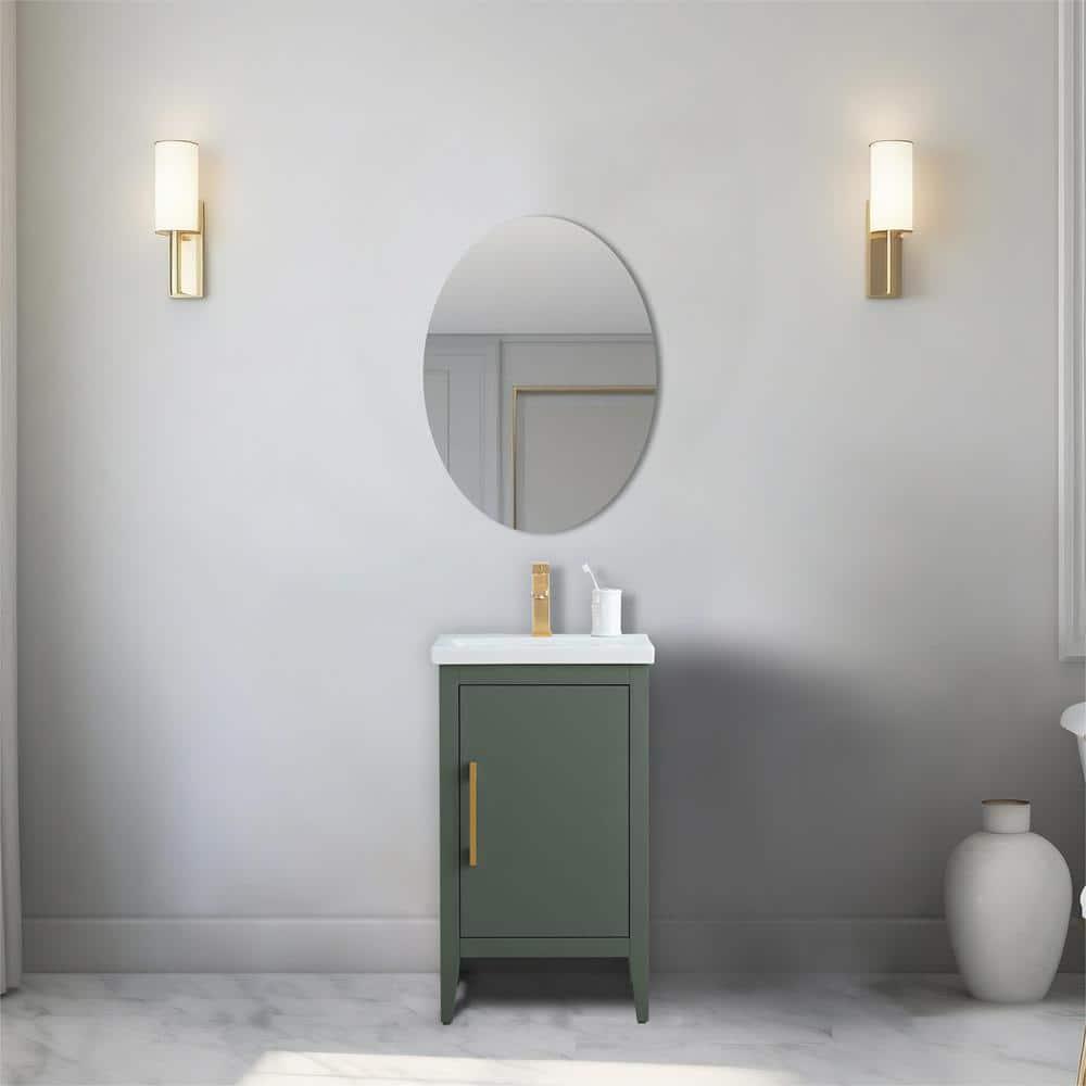 20'' Single Bathroom Vanity with Ceramic Top