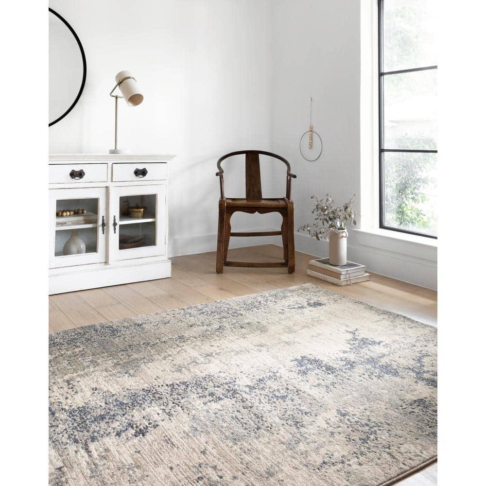 Loloi Teagan Natural / Denim 7'-11" x 10'-6" Area Rug