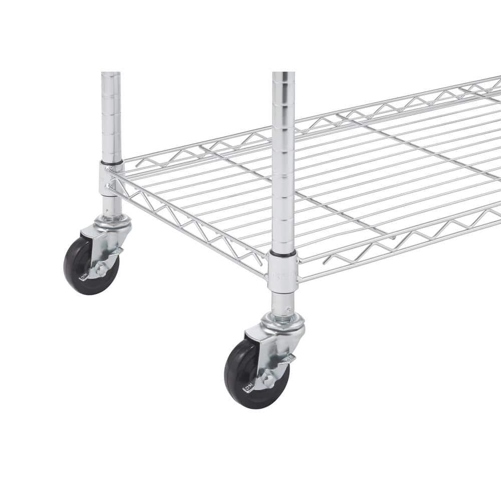 TRINITY EcoStorage® 24" Stainless Steel Kitchen Cart, NSF - Chrome