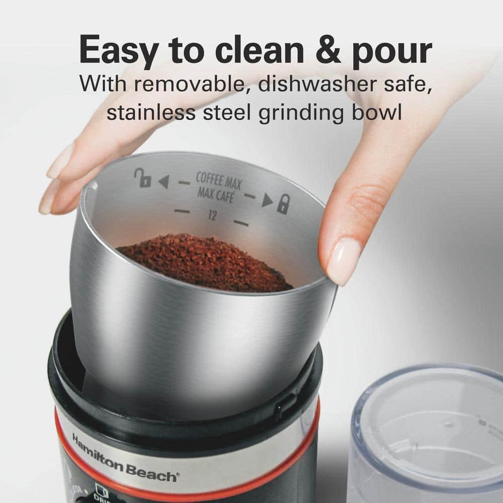 Hamilton Beach Hamilton Beach® Custom Grind™ Electric Coffee Grinder with Removable Stainless Steel Chamber and Adjustable Grind Control