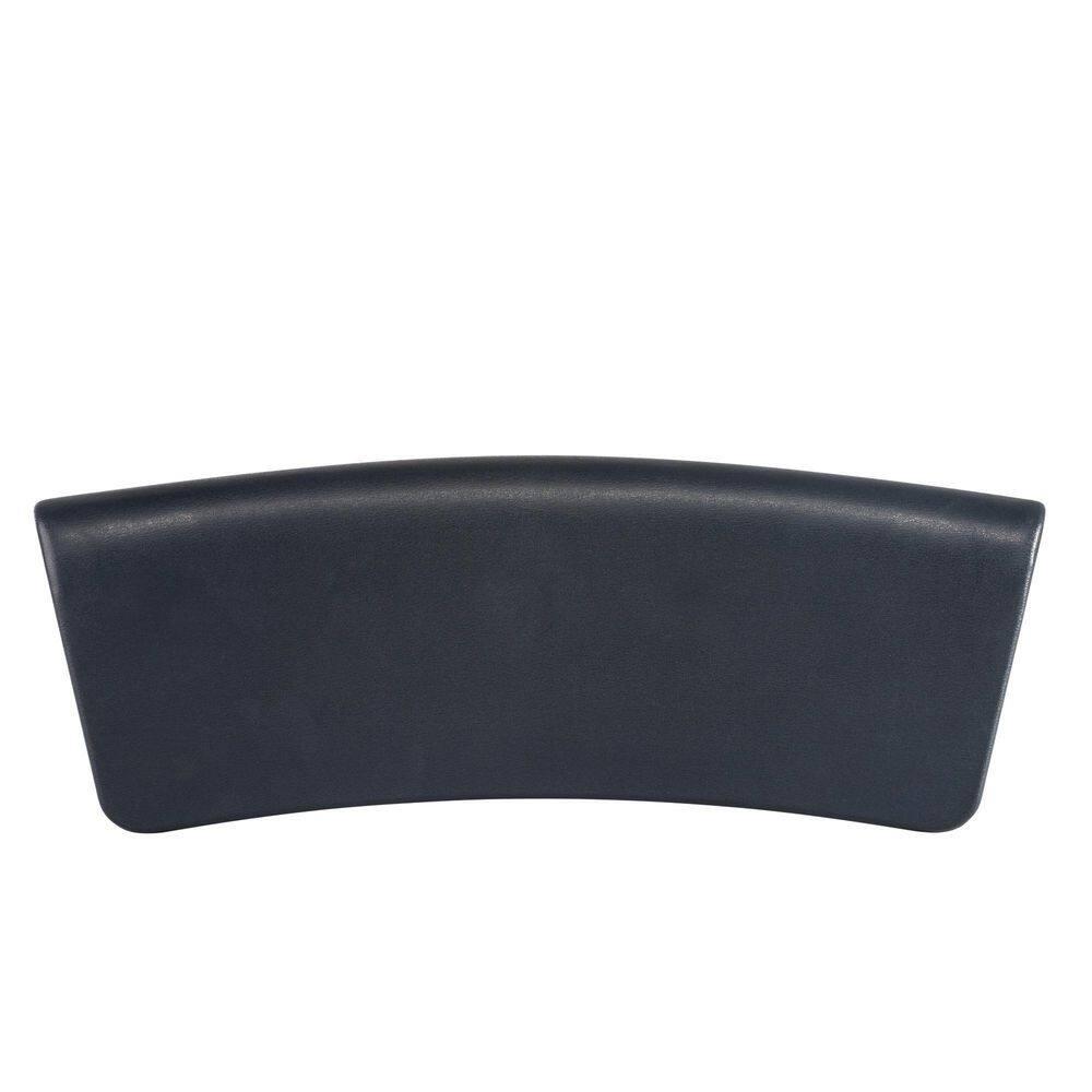 Vanity Art Gripping Head Rest Hard Bath Pillow For Tubs With Suction Cups,  Dark Grey
