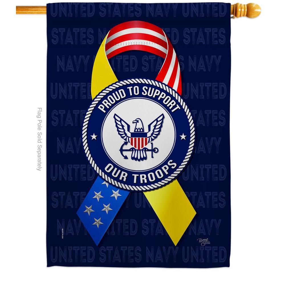 Breeze Decor Double Sided 40'' H x 28'' W Polyester House Flag