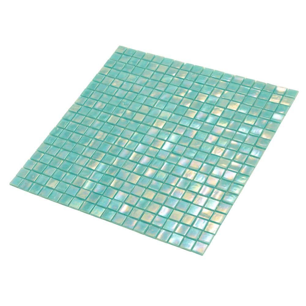 Skosh 0.6" x 0.6" Glass Grid Mosaic Wall & Floor Tile