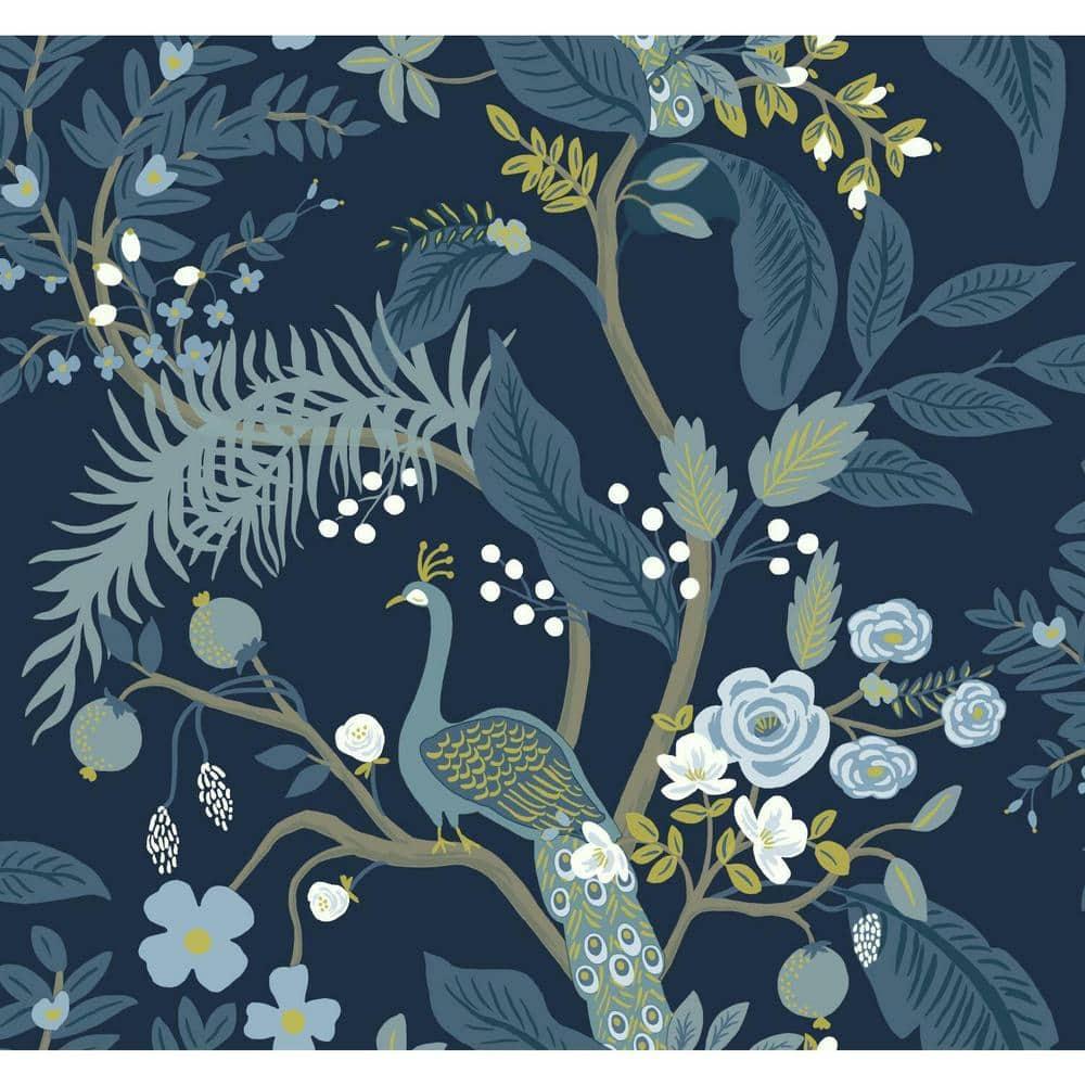 Rifle Paper Co. Peacock 27' x 27" Wallpaper Roll