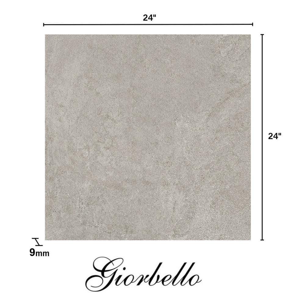 Italian Metalia Porcelain 24"x 24"x 9mm Floor and Wall Tile Case