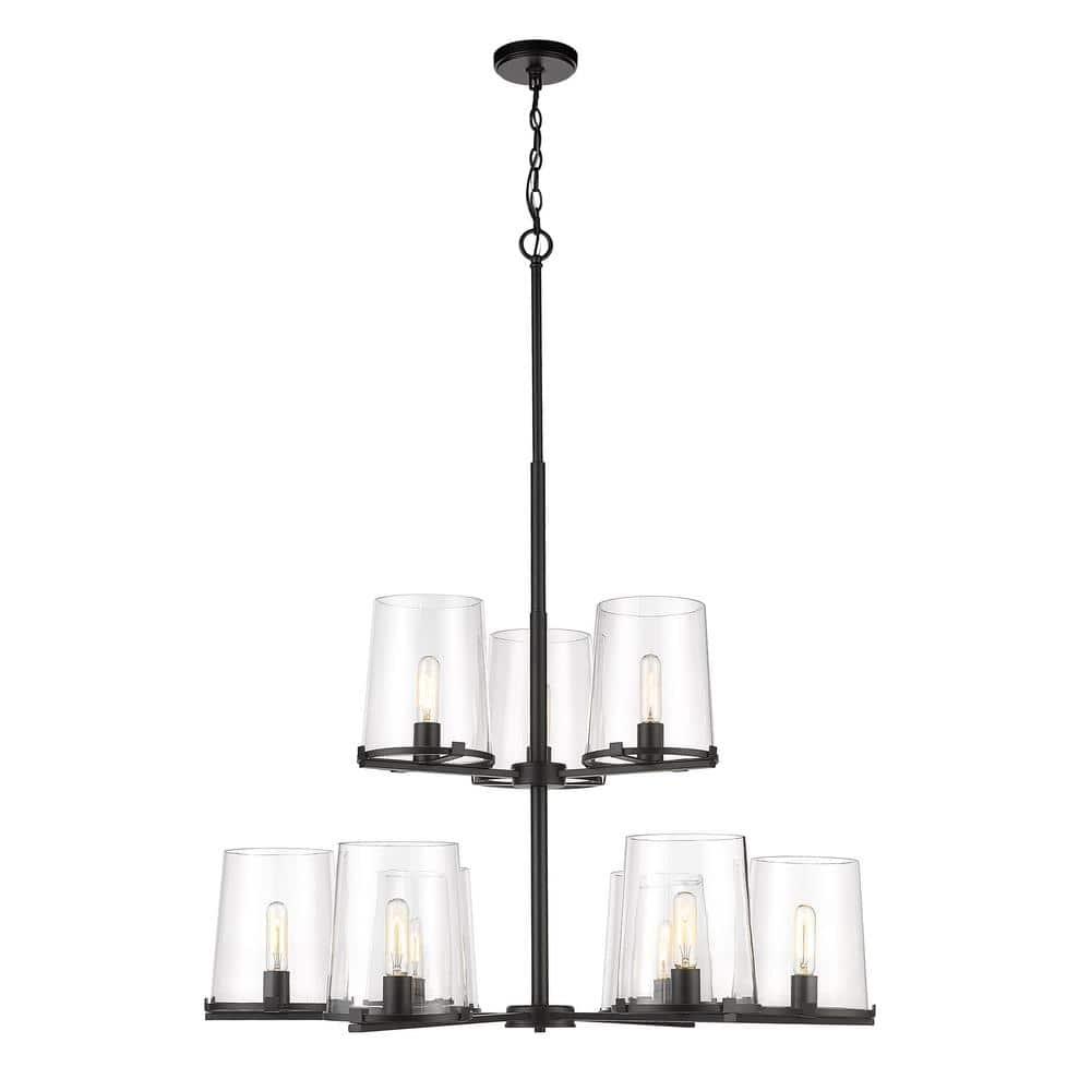 Z-Lite Callista 9 - Light Chandelier in  Matte Black