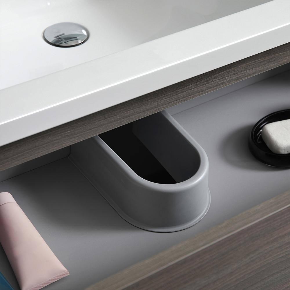 Lazzaro 24" Freestanding Modern Bathroom Vanity with Integrated Single Sink - Faucet Not Included