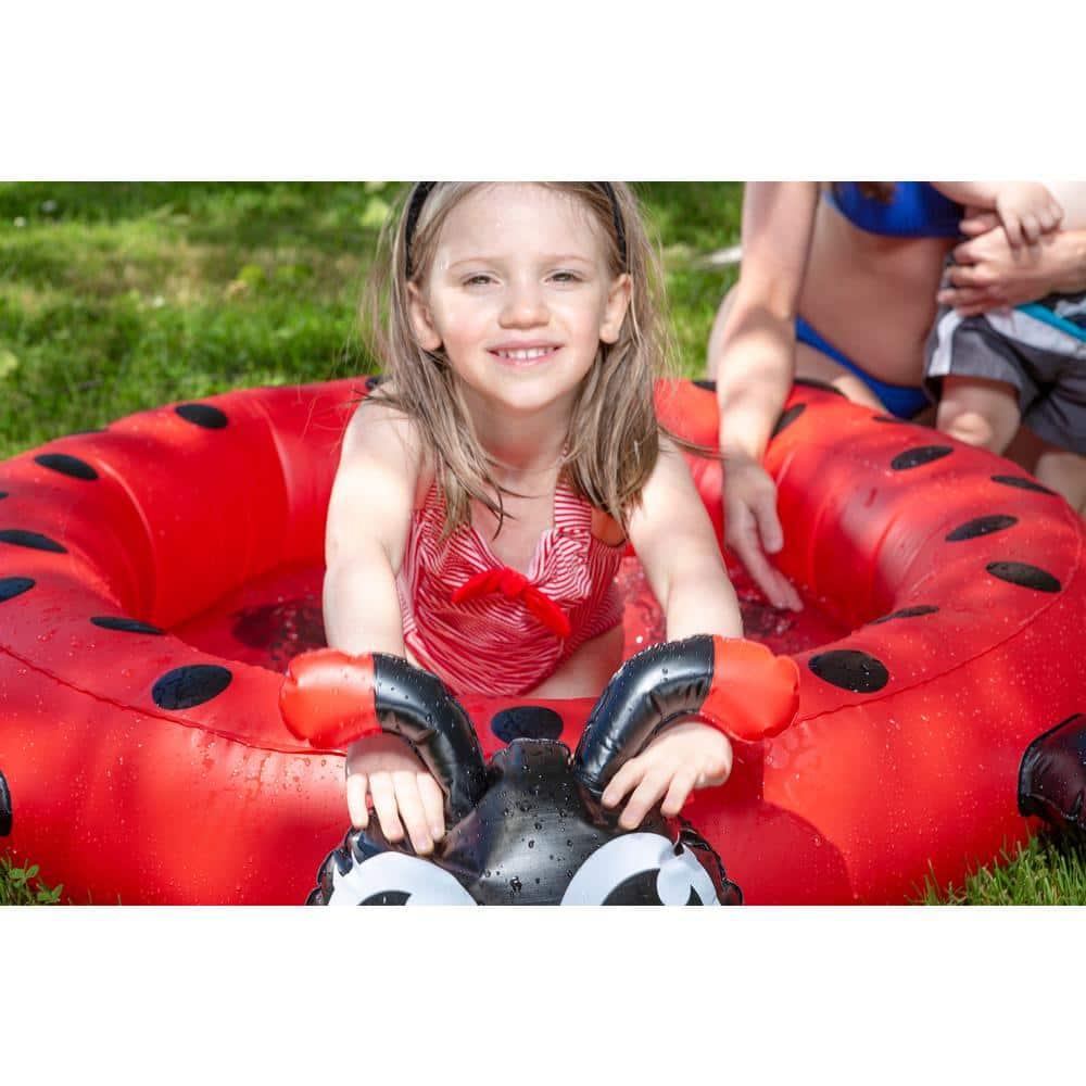 Poolmaster Ladybug Kiddie Wading Pool - Inflatable Swimming Pool for Kids