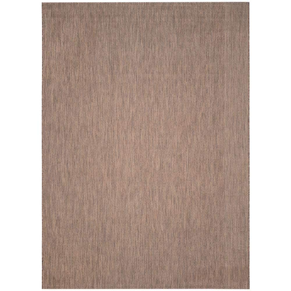 Courtyard CY8022 Power Loomed Indoor and Outdoor Area Rug - Brown/Beige - 8'x11' - Safavieh