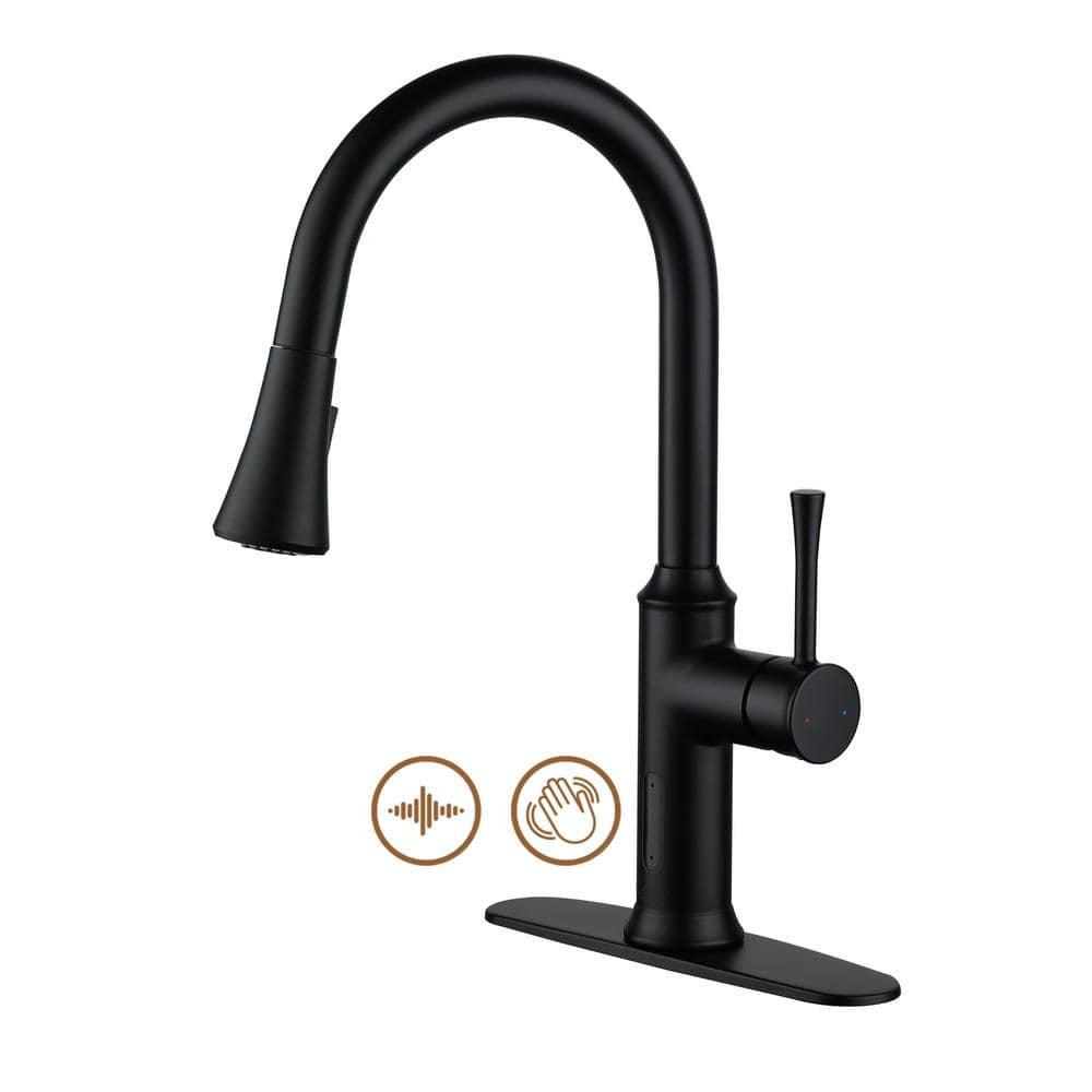 Willow Smart Faucet Touchless Pull Down Sprayer Kitchen Faucet with Voice and Motion Control