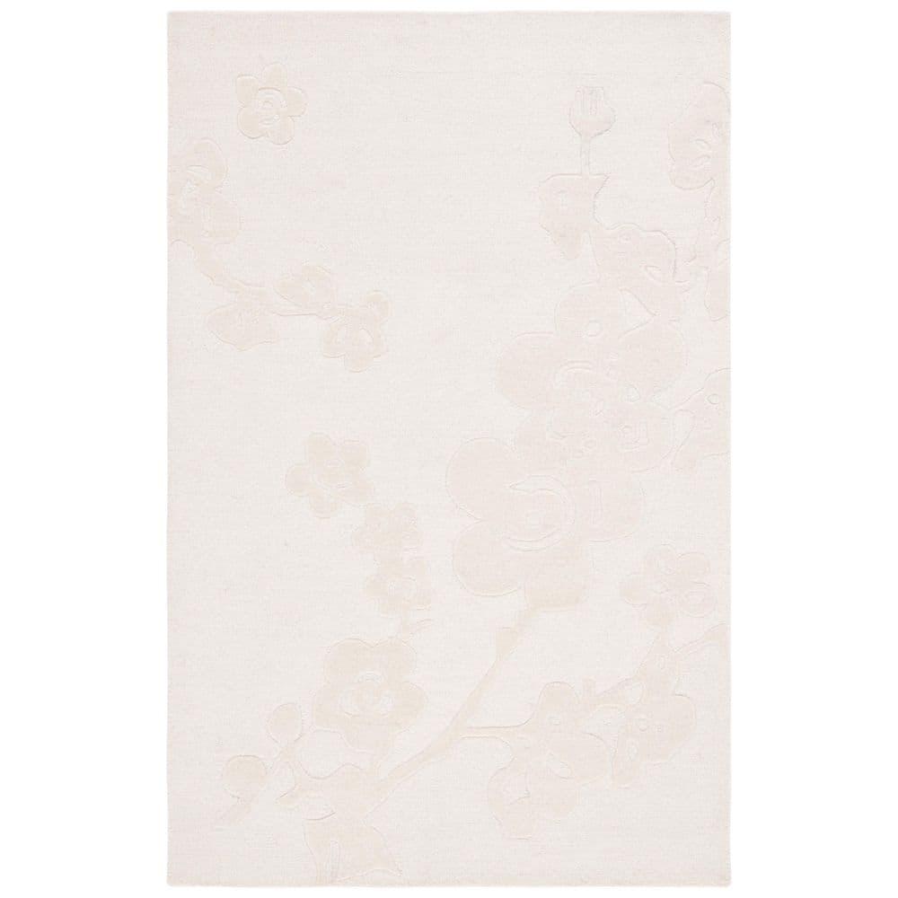 Ebony EBN504 Hand Tufted Accent Rug - Ivory - 3'x5' - Safavieh.