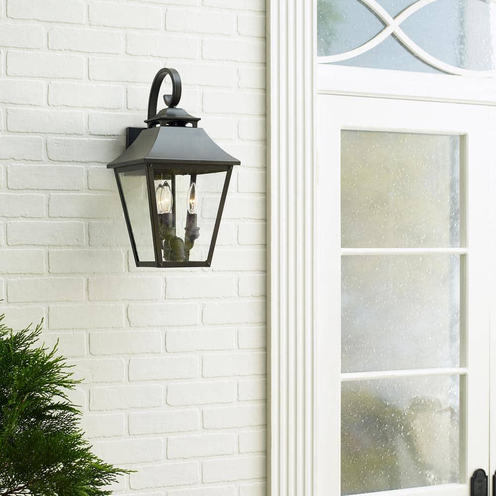 Generation Lighting Galena 19" High Sable Steel Outdoor Wall Light
