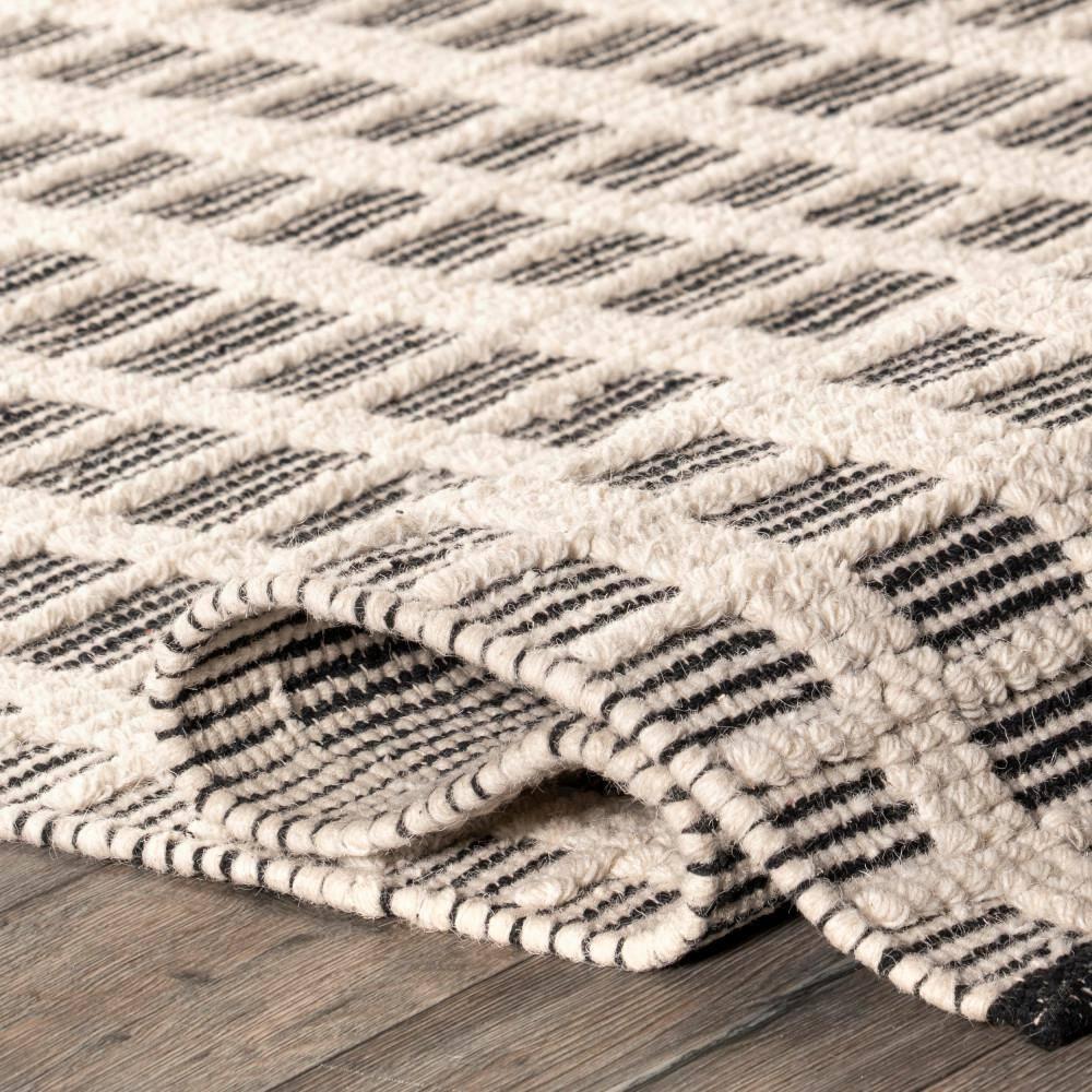 Arvin Olano x Rugs USA Arvin Olano x Rugs USA Parker Check Textured Ivory Area Rug