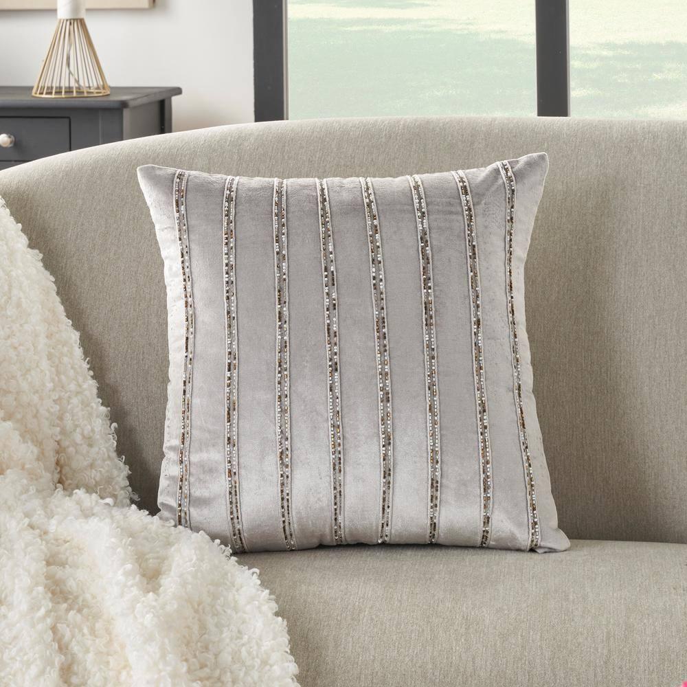 Mina Victory Sequined Velvet Throw Pillow