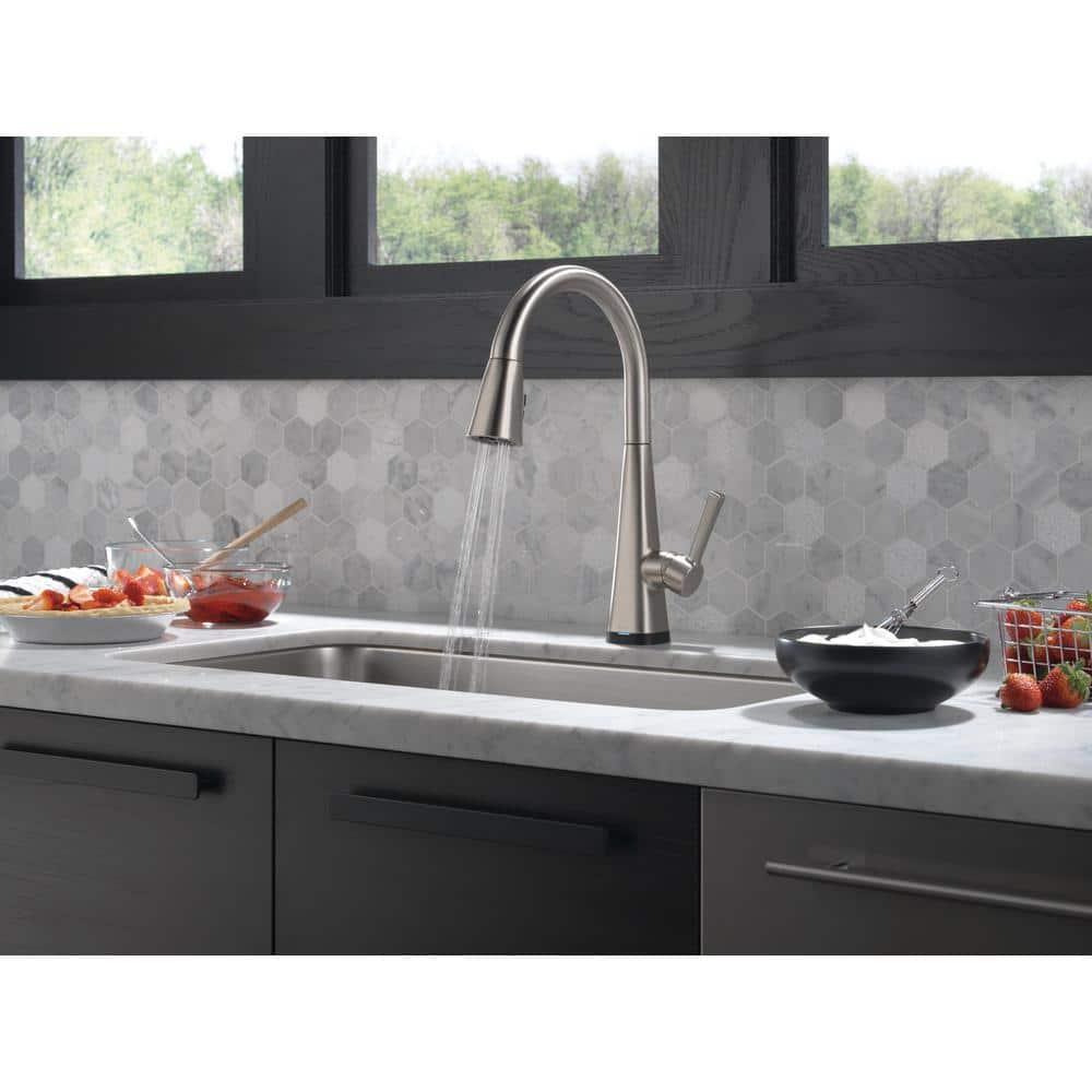 Lenta Pull Down Sprayer Touch Kitchen Sink Faucet, Touch Control Kitchen Faucet