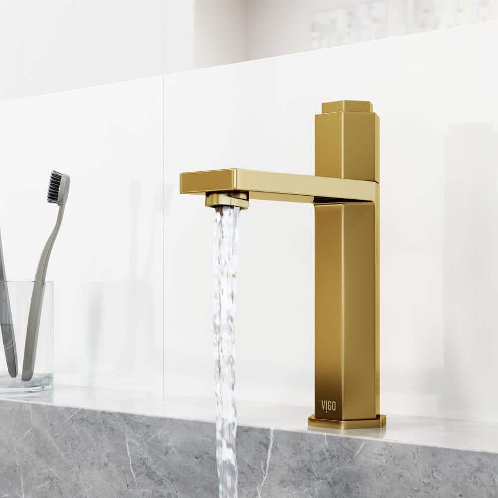 Nova 8" H Single Handle Single Hole Bathroom Faucet