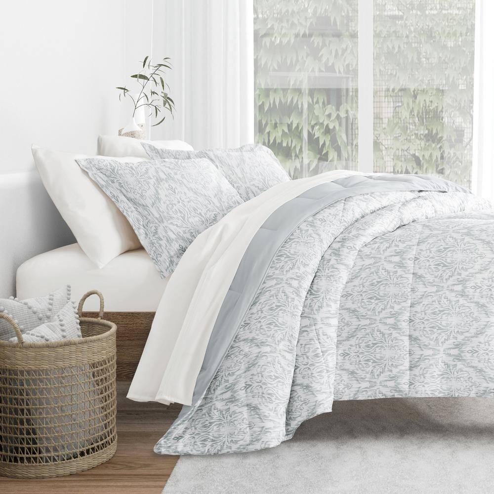 IEnjoy Home 7-Piece Bedding Bundle - Pattern Comforter and Sheet Set