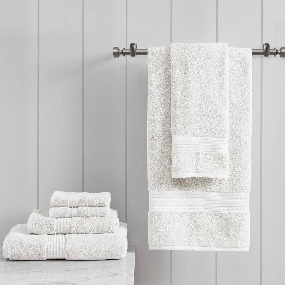 Madison Park 6 Piece 100% Organic Cotton Bath Towels Multi-Size Set