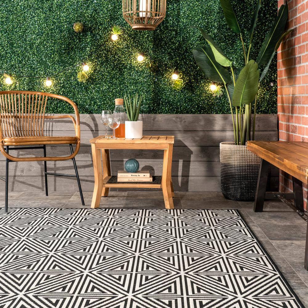 nuLOOM Kelsey Modern Abstract Indoor and Outdoor Area Rug