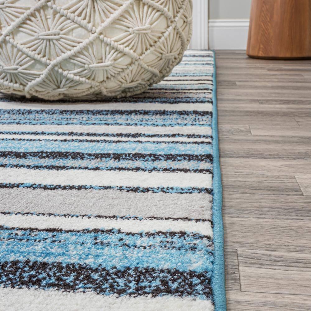 3' x 5' Magnolia Beach Strie' Striped Area Rug, Blue/Navy - JONATHAN Y