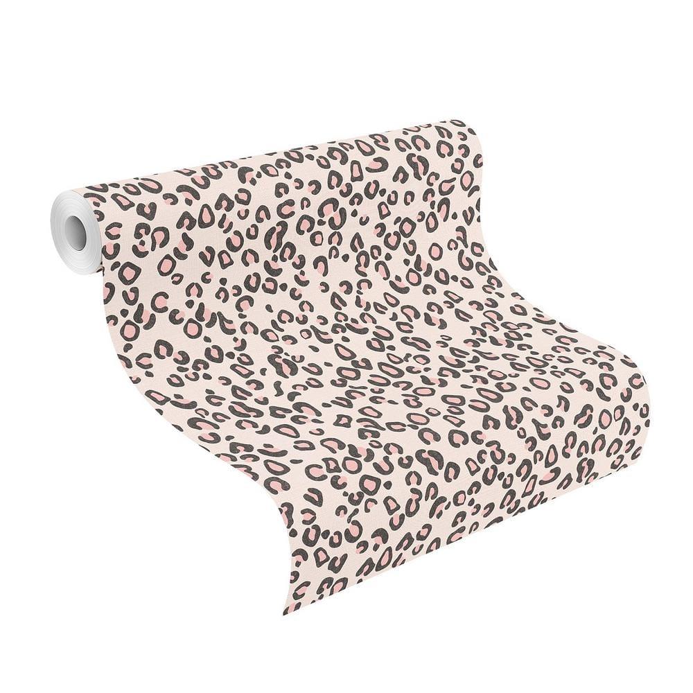 Rasch Damisa Mustard Leopard Print Unpasted Vinyl Wallpaper, 20.5-in by 33-ft, 56.4 sq. ft.