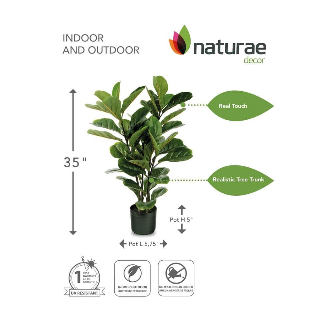 Faux Fiddle Leaf Fig Plant in Pot