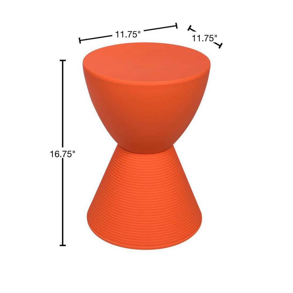 AllModern Durant Reversible Drum End Table with Storage – No Assembly Lightweight Accent Side Table for Indoor & Outdoor Use