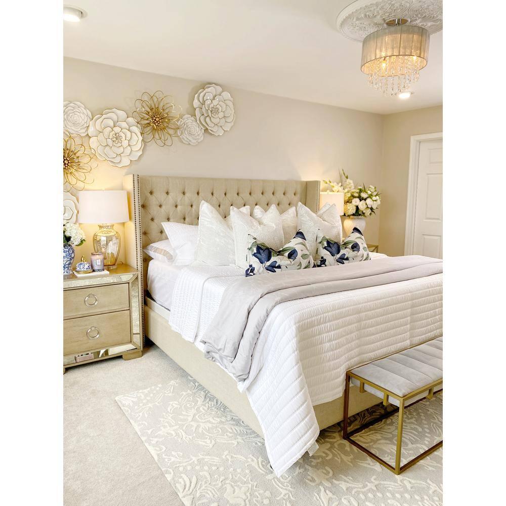 Blossom BLM107 Hand Tufted Indoor Area Rug - Light Grey/Ivory - 5'x8' - Safavieh