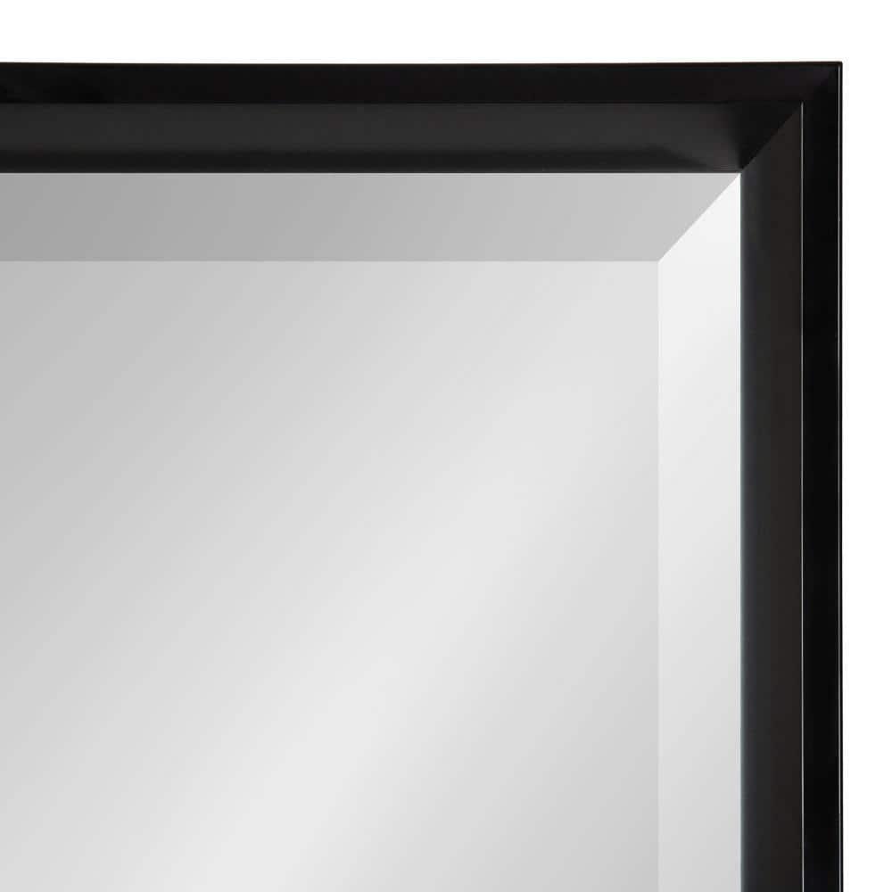 29.5" x 29.5" Calder Square Wall Mirror Black - Kate & Laurel All Things Decor: Modern Style, No Assembly, Wall Mounted