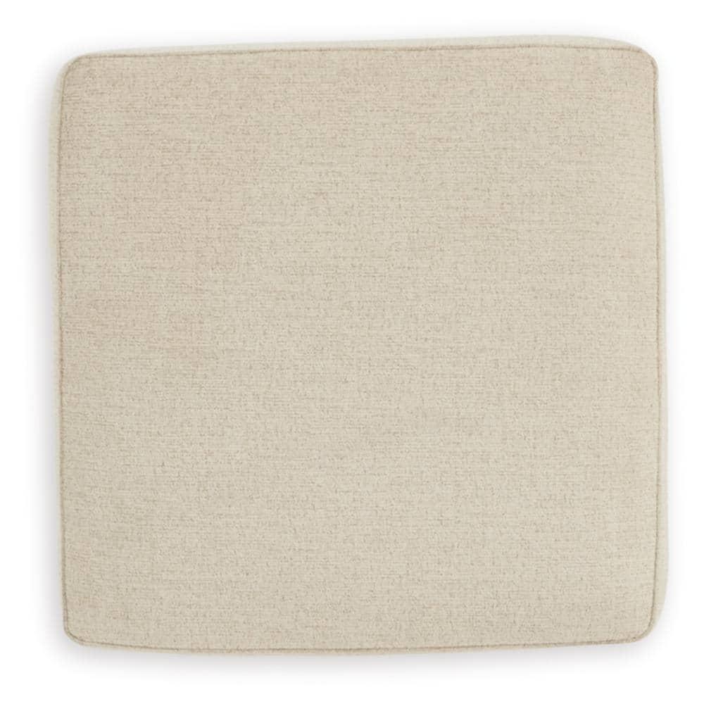 Oversized Abinger Accent Ottoman Natural - Signature Design by Ashley: Modern Square Upholstered Bench, Textured Finish