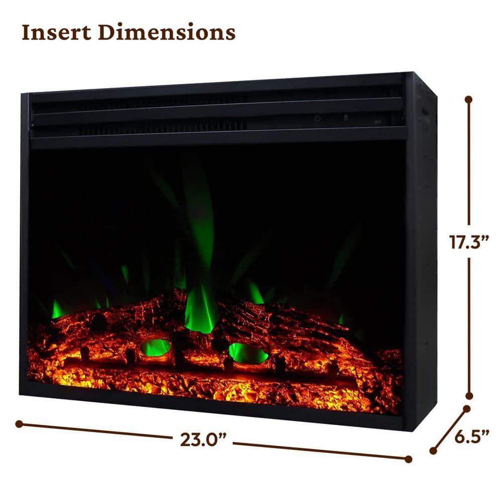 Cambridge Seville Freestanding Fireplace Mantel TV Stand with Storage Shelves and 1500W Electric Heater Insert