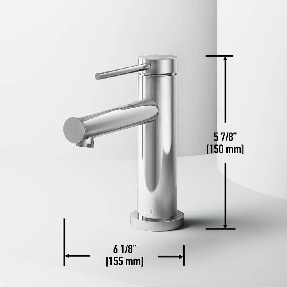 Jewel 6 in. H Single-Hole Single Handle Bathroom Faucet
