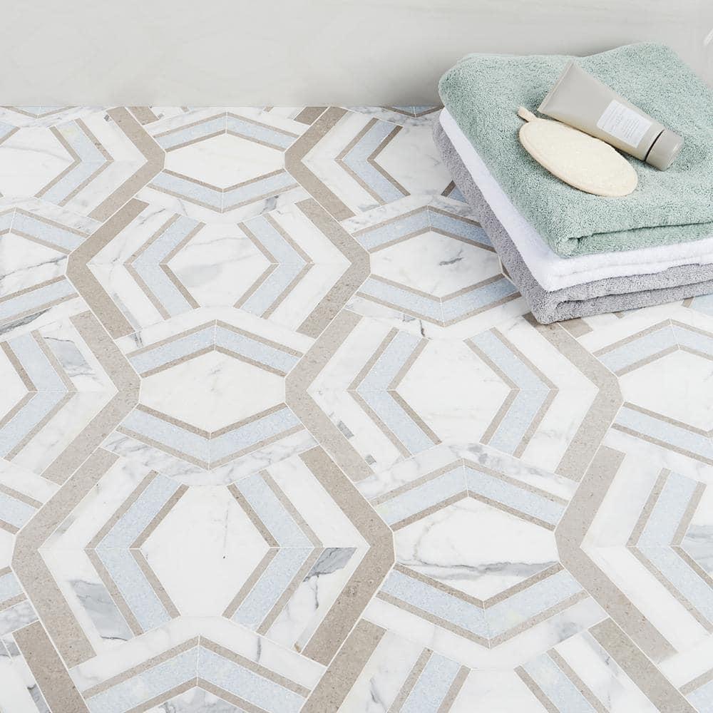 Bond Tile Tenor Marble Random Mosaic Wall & Floor Tile
