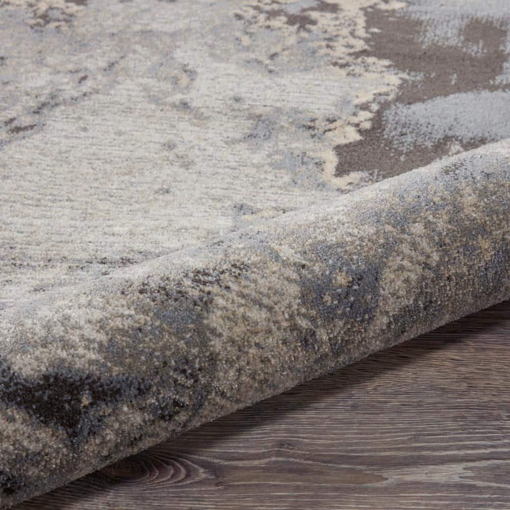 Nourison Maxell Modern Abstract Indoor Area Rug Grey 7' x 10'
