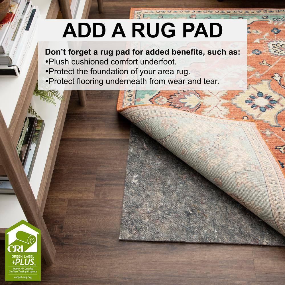 Elysian Blue Medallion 8' x 10' Synthetic Area Rug