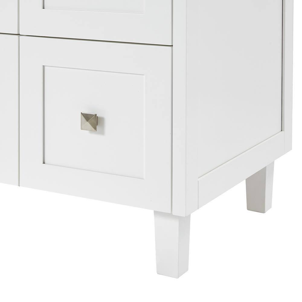 ARIEL Monrow 49 Single Sink Bathroom Vanity with Italian Carrara Marble Top