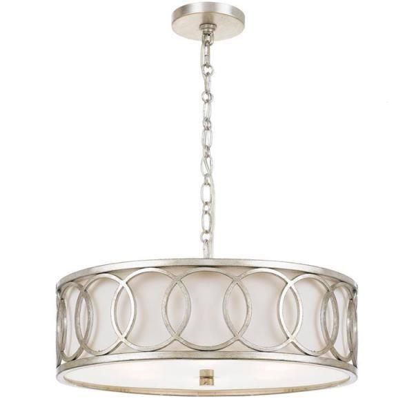 Crystorama Lighting Graham 6 - Light Pendant in  Antique Silver