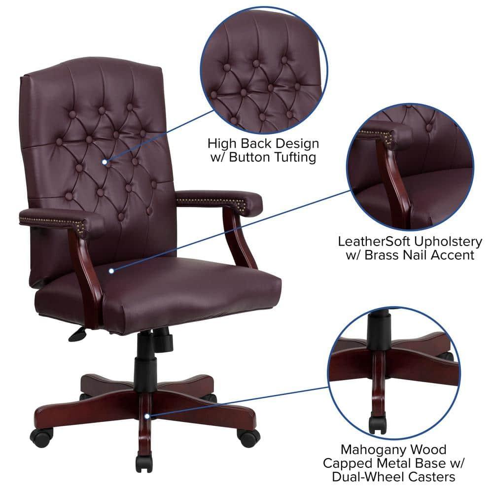 Flash Furniture Executive Swivel Office Chair with Arms