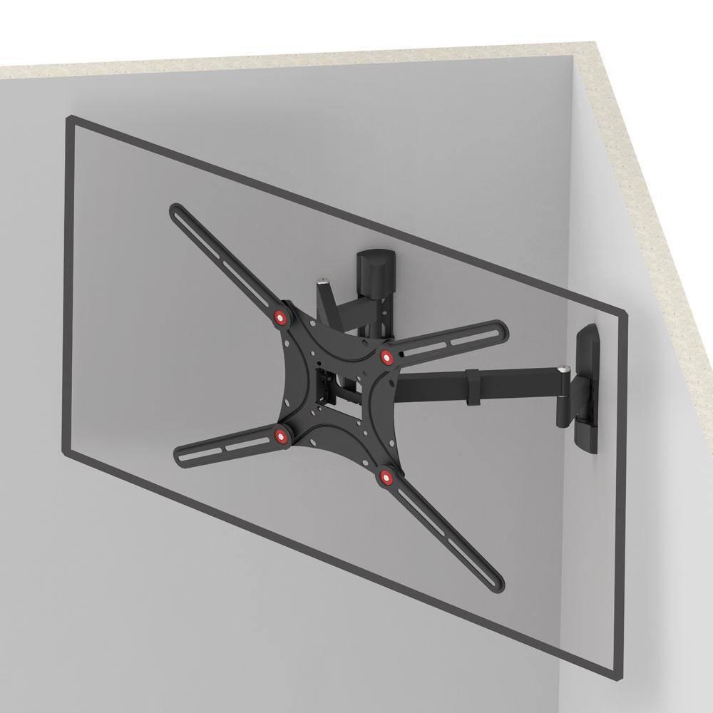Barkan 13" - 90" Full Motion, Dual Arm TV Wall Mount - Extension, Swivel & Tilt